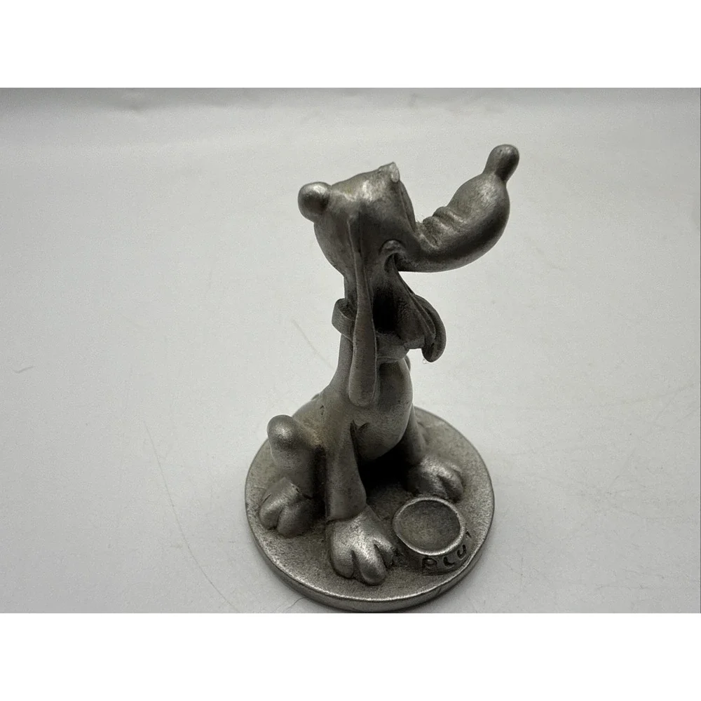 Vintage Disney Hudson Fine Pewter Pluto with Dog Bowl 1 3/4